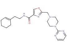 N-[2-(1-cyclohexen-1-yl)ethyl]-2-{[4-(2-pyrimidinyl)-1-piperazinyl]methyl}-1,3-oxazole-4-carboxamide
