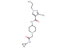 N-{1-[2-(cyclopropylamino)-2-oxoethyl]-4-piperidinyl}-3-methyl-1-propyl-1H-pyrazole-4-carboxamide