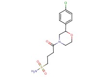 4-[2-(4-chlorophenyl)morpholin-4-yl]-4-oxobutane-1-sulfonamide