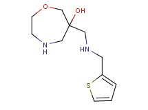 6-{[(2-thienylmethyl)amino]methyl}-1,4-oxazepan-6-ol dihydrochloride