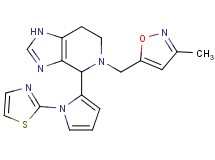 5-[(3-methylisoxazol-5-yl)methyl]-4-[1-(1,3-thiazol-2-yl)-1H-pyrrol-2-yl]-4,5,6,7-tetrahydro-1H-imidazo[4,5-c]pyridine