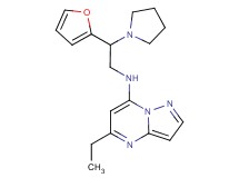 5-ethyl-N-[2-(2-furyl)-2-pyrrolidin-1-ylethyl]pyrazolo[1,5-a]pyrimidin-7-amine