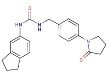N-(2,3-dihydro-1H-inden-5-yl)-N'-[4-(2-oxopyrrolidin-1-yl)benzyl]urea