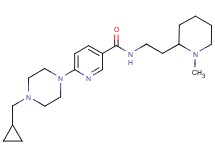 6-[4-(cyclopropylmethyl)-1-piperazinyl]-N-[2-(1-methyl-2-piperidinyl)ethyl]nicotinamide