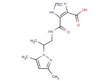 5-({[2-(3,5-dimethyl-1H-pyrazol-1-yl)propyl]amino}carbonyl)-1H-imidazole-4-carboxylic acid