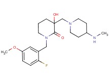 1-(2-fluoro-5-methoxybenzyl)-3-hydroxy-3-{[4-(methylamino)piperidin-1-yl]methyl}piperidin-2-one