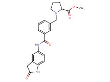 methyl 1-(3-{[(2-oxo-2,3-dihydro-1H-indol-5-yl)amino]carbonyl}benzyl)pyrrolidine-2-carboxylate