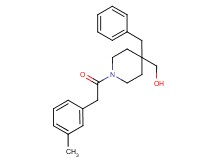 {4-benzyl-1-[(3-methylphenyl)acetyl]-4-piperidinyl}methanol