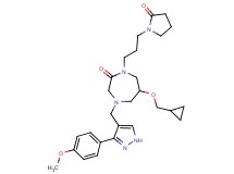 6-(cyclopropylmethoxy)-4-{[3-(4-methoxyphenyl)-1H-pyrazol-4-yl]methyl}-1-[3-(2-oxo-1-pyrrolidinyl)propyl]-1,4-diazepan-2-one