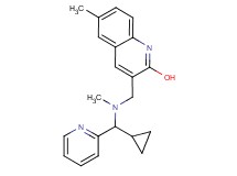 3-{[[cyclopropyl(2-pyridinyl)methyl](methyl)amino]methyl}-6-methyl-2-quinolinol