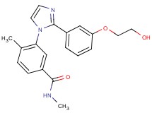 3-{2-[3-(2-hydroxyethoxy)phenyl]-1H-imidazol-1-yl}-N,4-dimethylbenzamide