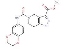 methyl 5-[(2,3-dihydro-1,4-benzodioxin-6-ylamino)carbonyl]-4,5,6,7-tetrahydro-1H-pyrazolo[4,3-c]pyridine-3-carboxylate
