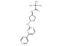 2,2-dimethyl-N-((1S*,3S*)-3-{[4-(4-pyridinyl)-2-pyrimidinyl]amino}cyclopentyl)propanamide