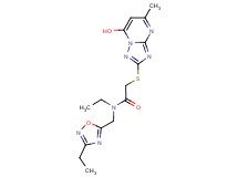 N-ethyl-N-[(3-ethyl-1,2,4-oxadiazol-5-yl)methyl]-2-[(7-hydroxy-5-methyl[1,2,4]triazolo[1,5-a]pyrimidin-2-yl)thio]acetamide