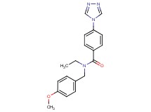 N-ethyl-N-(4-methoxybenzyl)-4-(4H-1,2,4-triazol-4-yl)benzamide