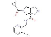 (3aR*,6aR*)-2-(cyclopropylcarbonyl)-N-[(3-methylpyridin-2-yl)methyl]hexahydropyrrolo[3,4-c]pyrrole-3a(1H)-carboxamide