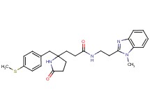 N-[2-(1-methyl-1H-benzimidazol-2-yl)ethyl]-3-{2-[4-(methylthio)benzyl]-5-oxo-2-pyrrolidinyl}propanamide