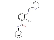 N-[(1R*,2R*,4S*)-bicyclo[2.2.1]hept-2-yl]-2-methyl-3-[(pyridin-2-ylmethyl)amino]benzamide