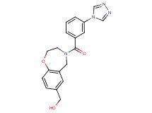 {4-[3-(4H-1,2,4-triazol-4-yl)benzoyl]-2,3,4,5-tetrahydro-1,4-benzoxazepin-7-yl}methanol