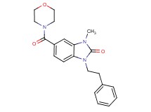 3-methyl-5-(morpholin-4-ylcarbonyl)-1-(2-phenylethyl)-1,3-dihydro-2H-benzimidazol-2-one