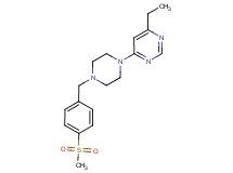 4-ethyl-6-{4-[4-(methylsulfonyl)benzyl]piperazin-1-yl}pyrimidine