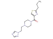 1-[(2-propyl-1,3-thiazol-4-yl)carbonyl]-4-[2-(1H-1,2,4-triazol-1-yl)ethyl]piperazine