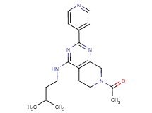 7-acetyl-N-(3-methylbutyl)-2-(4-pyridinyl)-5,6,7,8-tetrahydropyrido[3,4-d]pyrimidin-4-amine