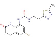 N-(6-fluoro-2-oxo-1,2,3,4-tetrahydroquinolin-8-yl)-N'-[2-(5-methyl-1,3,4-thiadiazol-2-yl)ethyl]urea