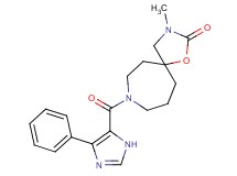 3-methyl-8-[(4-phenyl-1H-imidazol-5-yl)carbonyl]-1-oxa-3,8-diazaspiro[4.6]undecan-2-one