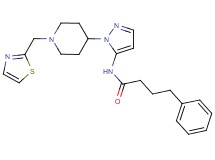 4-phenyl-N-{1-[1-(1,3-thiazol-2-ylmethyl)-4-piperidinyl]-1H-pyrazol-5-yl}butanamide