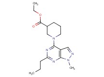 ethyl 1-(1-methyl-6-propyl-1H-pyrazolo[3,4-d]pyrimidin-4-yl)-3-piperidinecarboxylate