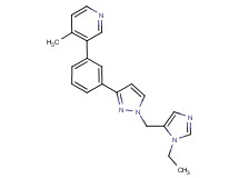 3-(3-{1-[(1-ethyl-1H-imidazol-5-yl)methyl]-1H-pyrazol-3-yl}phenyl)-4-methylpyridine