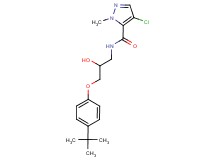 N-[3-(4-tert-butylphenoxy)-2-hydroxypropyl]-4-chloro-1-methyl-1H-pyrazole-5-carboxamide