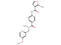 N-(4-{[[(4-methoxypyridin-2-yl)methyl](methyl)amino]carbonyl}phenyl)-2-methyl-3-furamide
