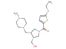 {(3R*,4R*)-1-{[5-(ethylthio)-2-thienyl]carbonyl}-4-[(4-methylpiperazin-1-yl)methyl]pyrrolidin-3-yl}methanol