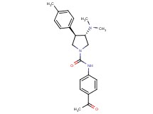 (3S*,4R*)-N-(4-acetylphenyl)-3-(dimethylamino)-4-(4-methylphenyl)pyrrolidine-1-carboxamide