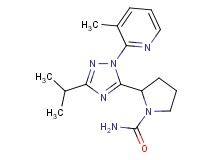 2-[3-isopropyl-1-(3-methylpyridin-2-yl)-1H-1,2,4-triazol-5-yl]pyrrolidine-1-carboxamide