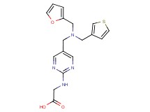 [(5-{[(2-furylmethyl)(3-thienylmethyl)amino]methyl}pyrimidin-2-yl)amino]acetic acid