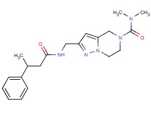 N,N-dimethyl-2-{[(3-phenylbutanoyl)amino]methyl}-6,7-dihydropyrazolo[1,5-a]pyrazine-5(4H)-carboxamide
