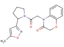 4-{2-[2-(5-methylisoxazol-3-yl)pyrrolidin-1-yl]-2-oxoethyl}-2H-1,4-benzoxazin-3(4H)-one