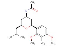 N-[(2S*,4R*,6S*)-2-(2,4-dimethoxy-3-methylphenyl)-6-isobutyltetrahydro-2H-pyran-4-yl]acetamide