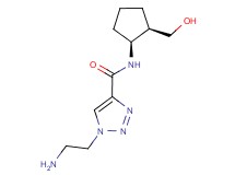 1-(2-aminoethyl)-N-[(1S*,2R*)-2-(hydroxymethyl)cyclopentyl]-1H-1,2,3-triazole-4-carboxamide