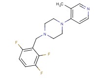 1-(3-methylpyridin-4-yl)-4-(2,3,6-trifluorobenzyl)piperazine