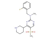 N-(2-fluorobenzyl)-N-methyl-5-(methylsulfonyl)-4-piperidin-3-ylpyrimidin-2-amine