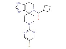 5-(cyclobutylcarbonyl)-1'-(5-fluoropyrimidin-2-yl)-1,5,6,7-tetrahydrospiro[imidazo[4,5-c]pyridine-4,4'-piperidine]