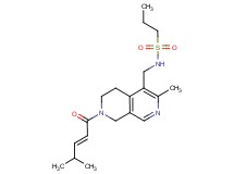 N-({3-methyl-7-[(2E)-4-methyl-2-pentenoyl]-5,6,7,8-tetrahydro-2,7-naphthyridin-4-yl}methyl)-1-propanesulfonamide