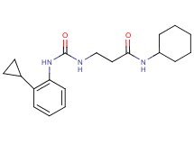 N~1~-cyclohexyl-N~3~-{[(2-cyclopropylphenyl)amino]carbonyl}-beta-alaninamide