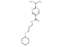 N-[3-(cyclohexylthio)propyl]-2-isopropylpyrimidine-5-carboxamide