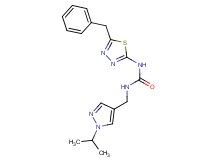 N-(5-benzyl-1,3,4-thiadiazol-2-yl)-N'-[(1-isopropyl-1H-pyrazol-4-yl)methyl]urea