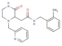 N-(2-methylbenzyl)-2-[3-oxo-1-(2-pyridinylmethyl)-2-piperazinyl]acetamide